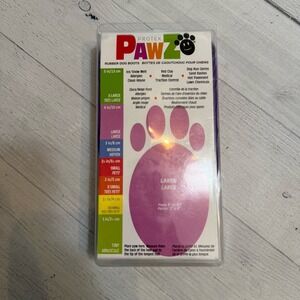 Pawz purple rubber dog boots 12 pack large NEW